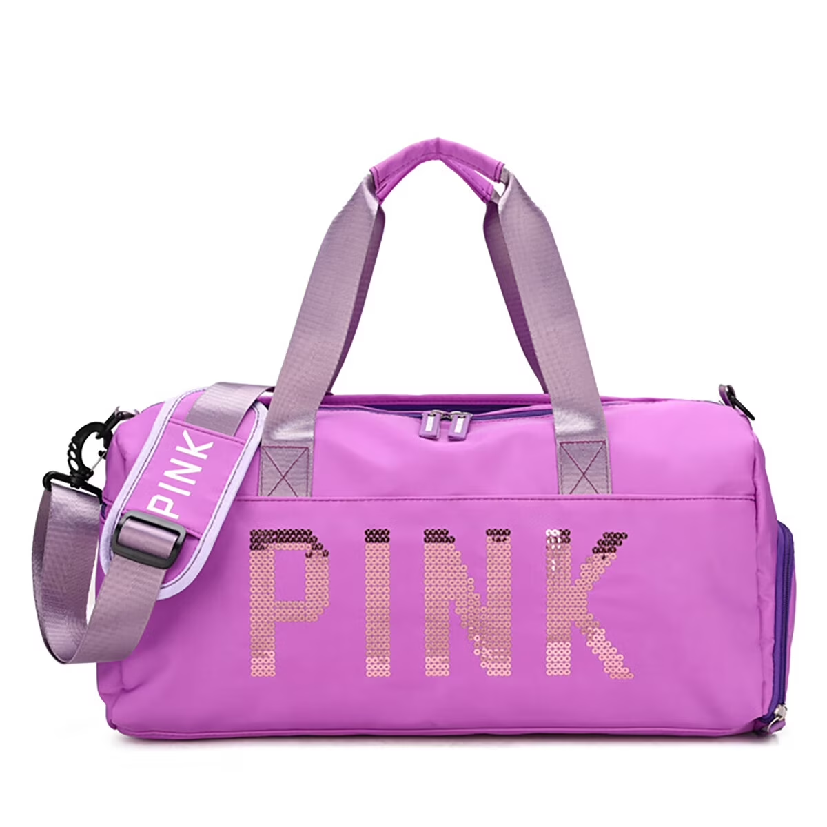 Gym Bag Sports Travel Duffel Bags for Women Weekender Overnight Tote Carry on Bag with Shoes Compartment Blue