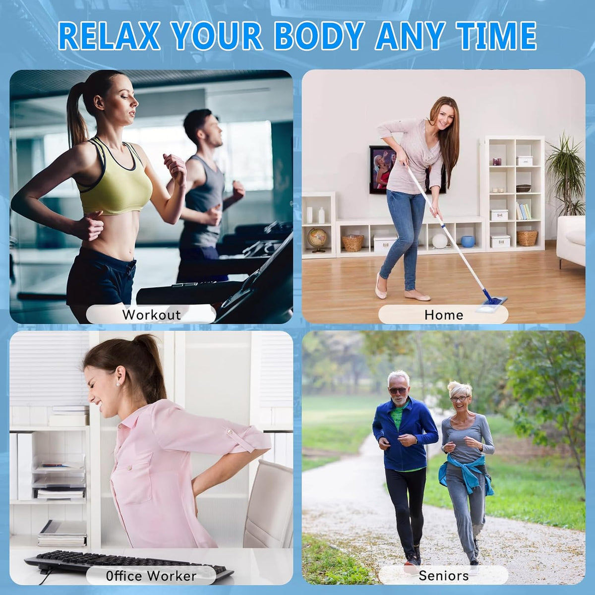 Ultimate Muscle Massage Gun for Athletes - Handheld Electric Deep Tissue Back Massager with 30 Speed Levels and 9 Interchangeable Heads for Pain Relief