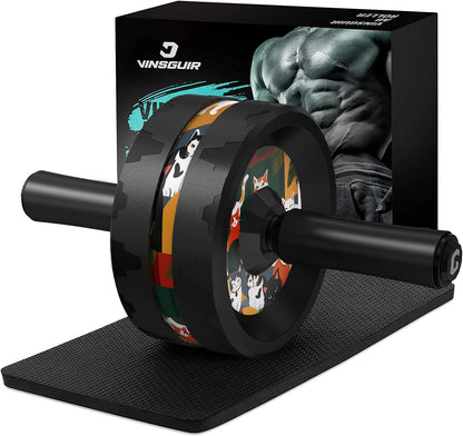 Ultimate Ab Roller Wheel - Transform Your Core and Full-Body Strength Training with Comfortable Knee Pad Accessories