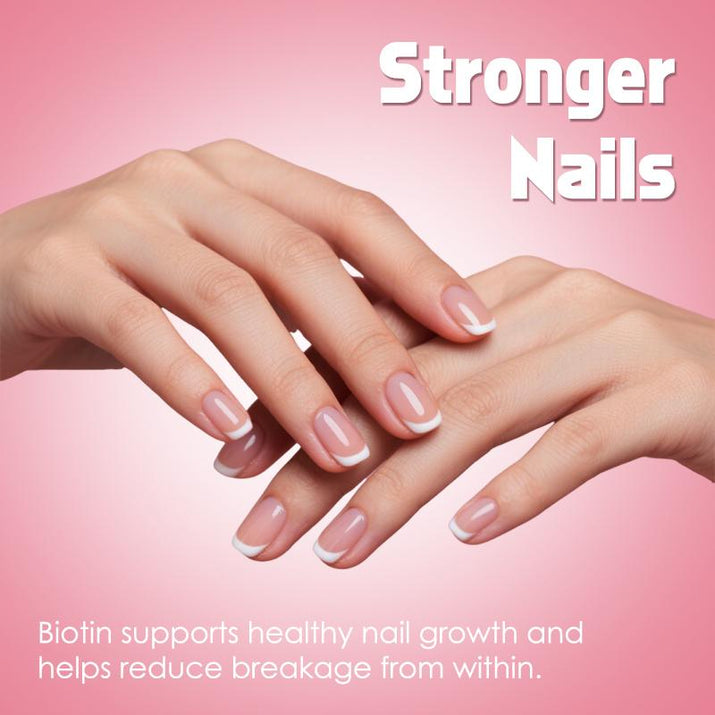 Revitalize Your Beauty with Women’s Biotin 6000mcg Gummies - Boost Hair Growth, Achieve Glowing Skin, Delicious Strawberry Flavor, 90 Count