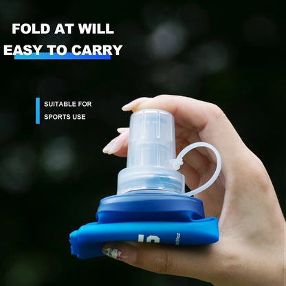 Camping Soft Water Bottle Drinking Sport Folding Bag Flask Outdoor Running Hydration Pack Waist Bicycle BPA Free