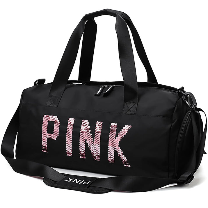 Gym Bag Sports Travel Duffel Bags for Women Weekender Overnight Tote Carry on Bag with Shoes Compartment Blue