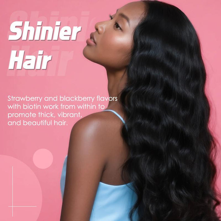 Revitalize Your Beauty with Women’s Biotin 6000mcg Gummies - Boost Hair Growth, Achieve Glowing Skin, Delicious Strawberry Flavor, 90 Count