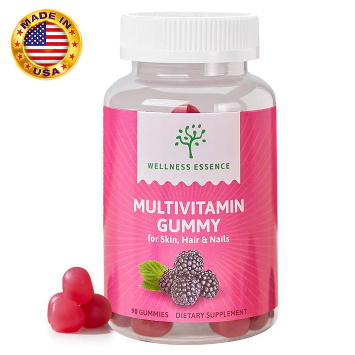 Revitalize Your Beauty with Women’s Biotin 6000mcg Gummies - Boost Hair Growth, Achieve Glowing Skin, Delicious Strawberry Flavor, 90 Count