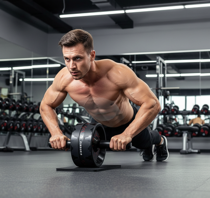 Ultimate Ab Roller Wheel - Transform Your Core and Full-Body Strength Training with Comfortable Knee Pad Accessories